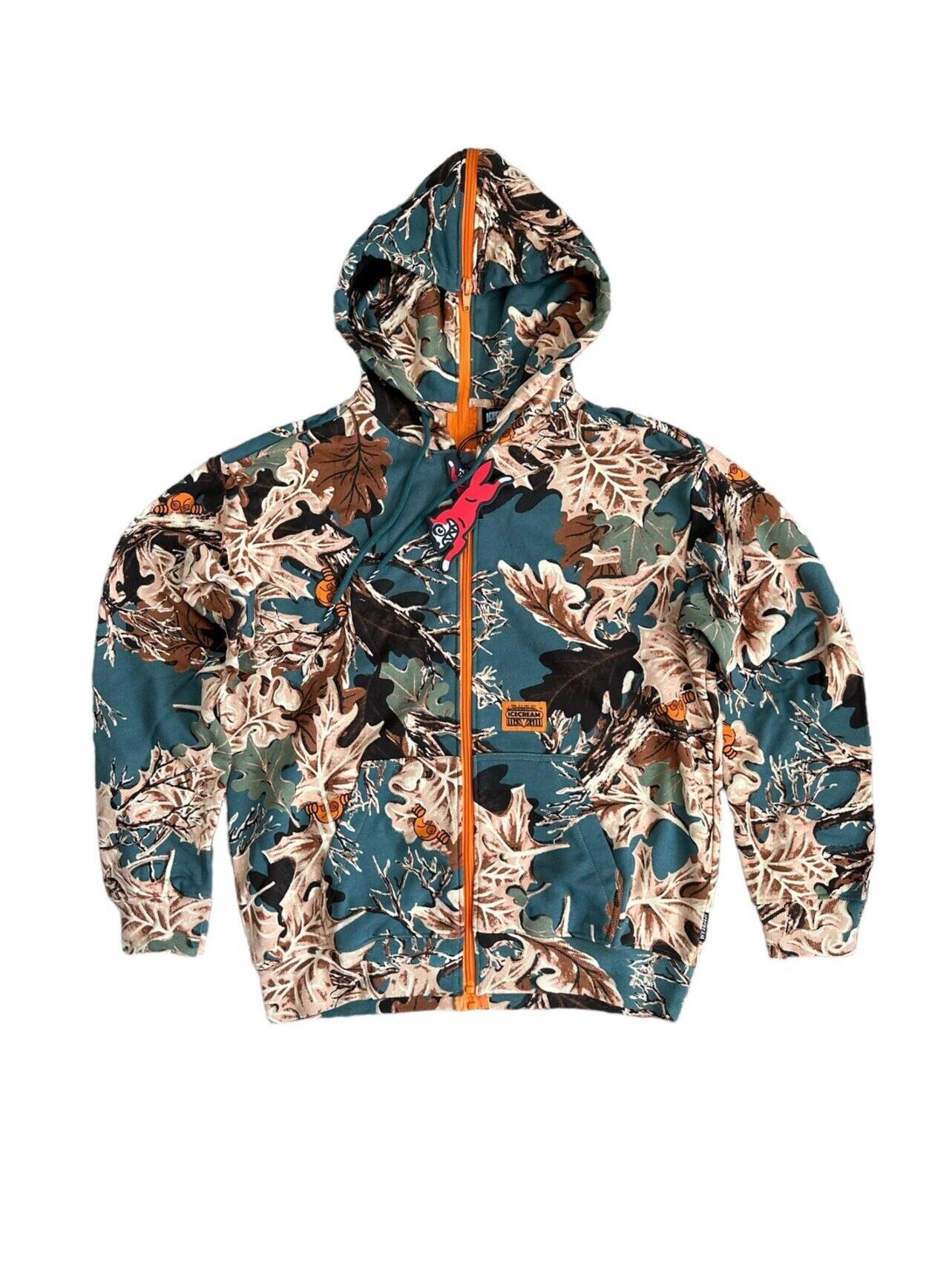 Ice Cream Invisible Zip Hoodie Camo Jacket Billionaire Boys Club Bbc Size Medium